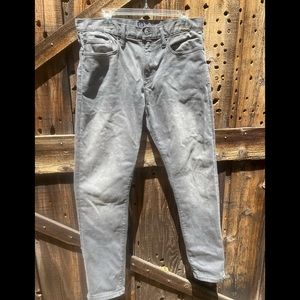 Gap Jeans Adult 34 X 32 Gray Straight Leg Medium Wash Regular Fit Casual Mens